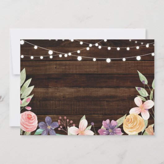 Rustige Afstuderen Flowers Lights Hood Foto Kaart (Achterkant)