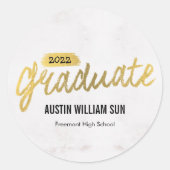 Rustige Afstuderen sticker of envelopzegel (Voorkant)