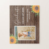 Rustige Afstuderen van zonnebloempitten Legpuzzel (Verticaal)