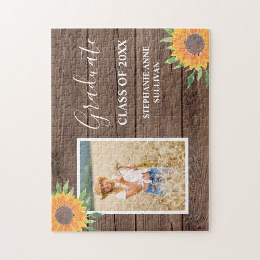 Rustige Afstuderen van zonnebloempitten Legpuzzel (Verticaal)