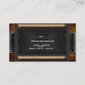 Rustige Aged Wood  Wilde West Visitekaartje (Achterkant)