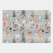 Rustige Alles kerstkraft Gold en zilver Inpakpapier Vel (Voorkant 2)