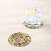 Rustige Amerikaanse bar Ronde Kartonnen Onderzetter (Insitu)