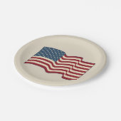 Rustige Amerikaanse Borden voor vlagpapier Papieren Bordje (Gekanteld)