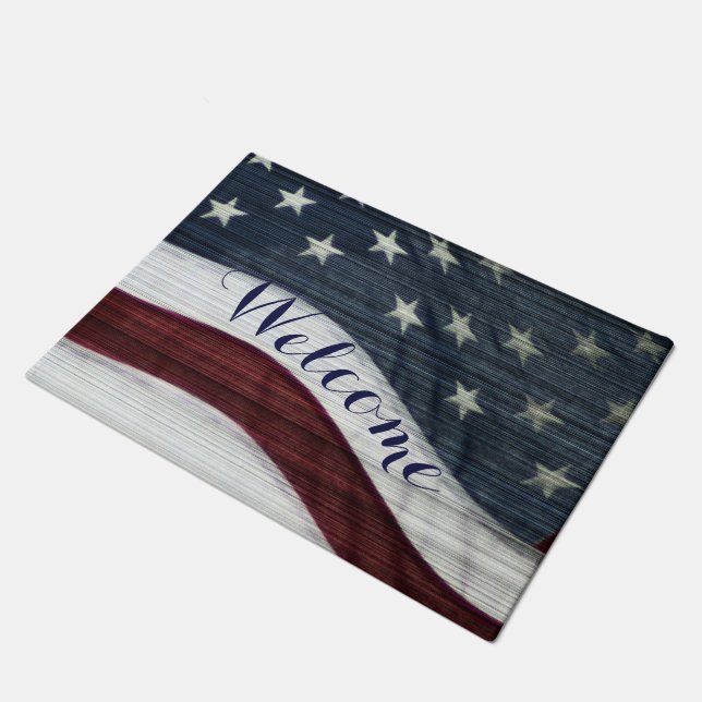 Rustige Amerikaanse deurmat (Schuin)