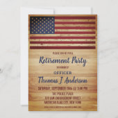 Rustige Amerikaanse politie van de vlag Kaart (Voorkant)