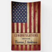 Rustige Amerikaanse politie van de vlag Spandoek (Verticaal)