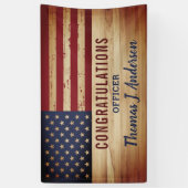 Rustige Amerikaanse politie van de vlag Spandoek (Verticaal)