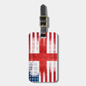 Rustige Amerikaanse vlag Bagagelabel (Voorkant verticaal)