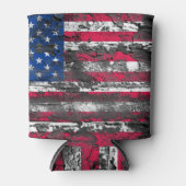 Rustige Amerikaanse vlag Blikjeskoeler (Voorkant)