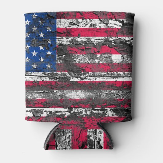 Rustige Amerikaanse vlag Blikjeskoeler (Voorkant)