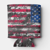 Rustige Amerikaanse vlag Blikjeskoeler (Achterkant)