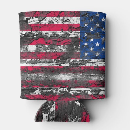 Rustige Amerikaanse vlag Blikjeskoeler (Achterkant)