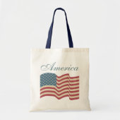 Rustige Amerikaanse vlag Canvas tas (Voorkant)