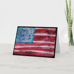Rustige Amerikaanse vlag Kaart