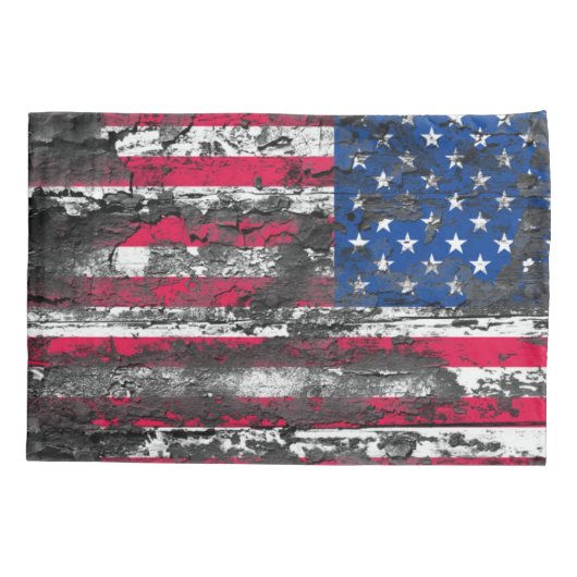 Rustige Amerikaanse vlag Kussensloop (Achterkant)