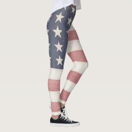 Rustige Amerikaanse vlag Leggings