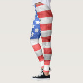 Rustige Amerikaanse vlag Leggings (Links)