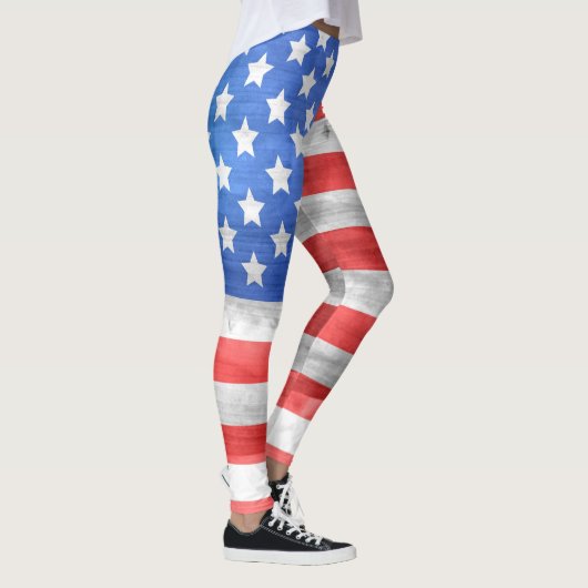 Rustige Amerikaanse vlag Leggings (Rechts)