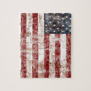 Rustige Amerikaanse vlag Legpuzzel
