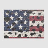 Rustige Amerikaanse vlag luipaardprint (2) Tissuepapier (Voorkant)