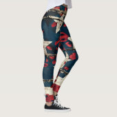 Rustige Amerikaanse vlag luipaardprint (5) Leggings (Rechts)