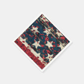 Rustige Amerikaanse vlag luipaardprint (5) Servet (Hoek)