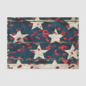 Rustige Amerikaanse vlag luipaardprint (5) Tissuepapier (Voorkant)