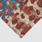 Rustige Amerikaanse vlag luipaardprint (6) Tissuepapier (Detail)