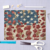 Rustige Amerikaanse vlag luipaardprint (6) Tissuepapier (Craft)