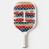 Rustige Amerikaanse vlag Pickleball Paddle (Achterkant)