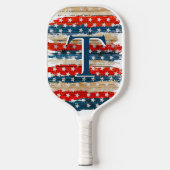 Rustige Amerikaanse vlag Pickleball Paddle (Voorkant)
