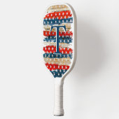 Rustige Amerikaanse vlag Pickleball Paddle (Links)