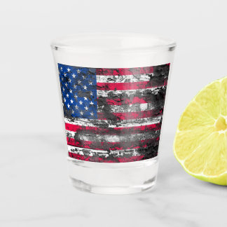 Rustige Amerikaanse vlag Shot Glas