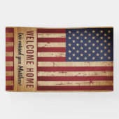 Rustige Amerikaanse vlag Spandoek (Horizontaal)