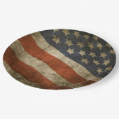 Rustige Amerikaanse vlag Vlag Onafhankelijkheidsvr Papieren Bordje (Gekanteld)