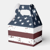 Rustige Amerikaanse vlaggestaren en -staven Bedankdoosjes (Achterkant)