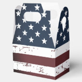 Rustige Amerikaanse vlaggestaren en -staven Bedankdoosjes (Geopend)