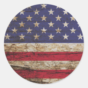 Rustige Amerikaanse vlagpatriottische Verenigde St Ronde Sticker