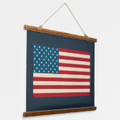 Rustige Amerikaanse vlagwandtapijt Hangend Wandkleed (Gebogen)