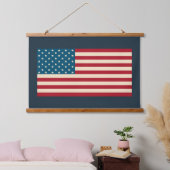Rustige Amerikaanse vlagwandtapijt Hangend Wandkleed (Slaapkamer)