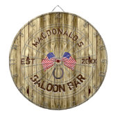 Rustige Amerikaanse zout bar Dartbord (Voorkant)