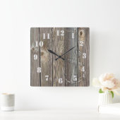 Rustige  Anchor over authentiek uitziend hout Vierkante Klok (Huis)