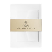 Rustige  Antiek Anchor Nautical Wedding Uitnodigingen Wikkel (Voorkant Voorbeeld)