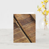 Rustige Antiek boeken blanco notiecards Kaart (Gele Bloem)