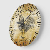 Rustige  Antiek familienaam Boerderij Rooster Grote Klok (Hoek)