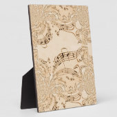 Rustige Antiek muzieknotities Fotoplaat (Zijkant)