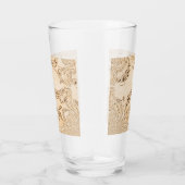 Rustige Antiek muzieknotities Glas (Rechts)