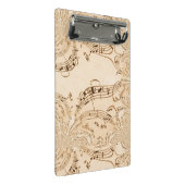 Rustige Antiek muzieknotities Mini Klembord (Schuin)