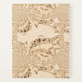 Rustige Antiek muzieknotities Planner (Achterkant)